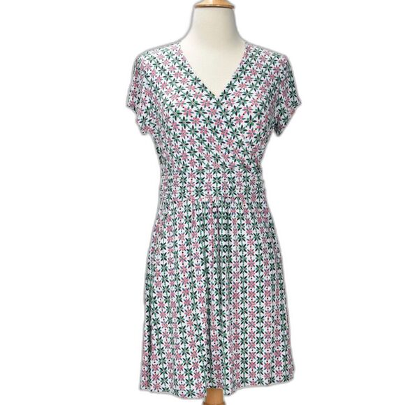 ​Bowden Knit Floral Faux Wrap Dress Size 8 - Picture 1 of 4